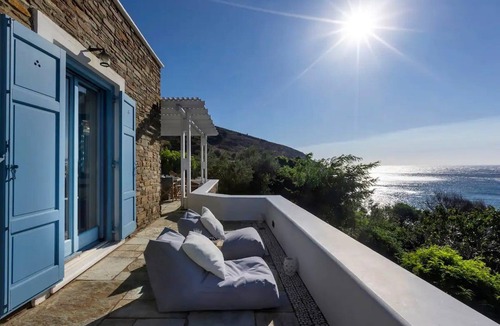 Andros Town Villa | Elegant Andros Retreat | 6-Bedroom Villa | Breathtaking Sea Views