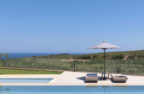 Chamalevri Villa | Elia Villa, with Pool, SeaViews & Iconic Design