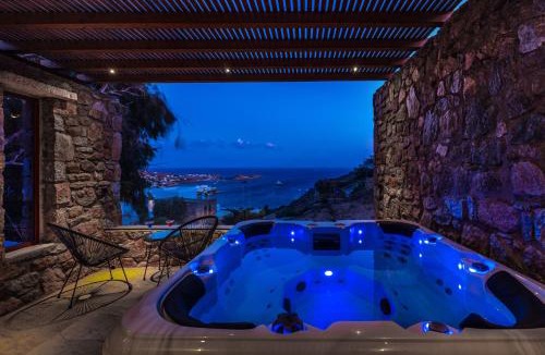 Psarou Villa | Elit Villa Psarou Heated Pool Jacuzzi