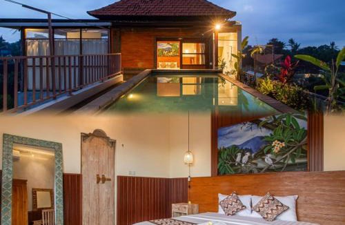 Kutuh Kaja House | Exclusive rooftop romantic private place with private pool Pakis kutuh Ubud