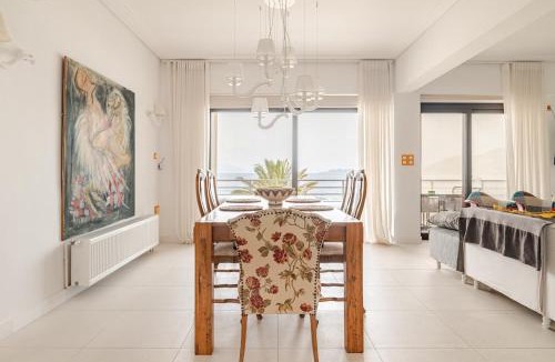 Loutraki Apartment | Front Row to the Beach - Luxury 2BR with Free Parking