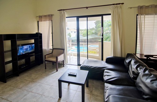 Villas Ana Maria Apartment | Guest-friendly apartment in central Sosua, pool/internet/cable TV/free breakfast
