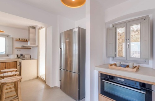 Mykonos Villa | Hillside BB Villa with privacy and stunning views, steps from Agios Sostis beach