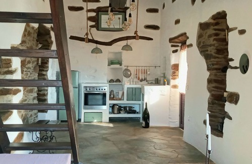 Andros House | Kalliberry Cycladic stone villa Elissavet with private pool & magnificent view
