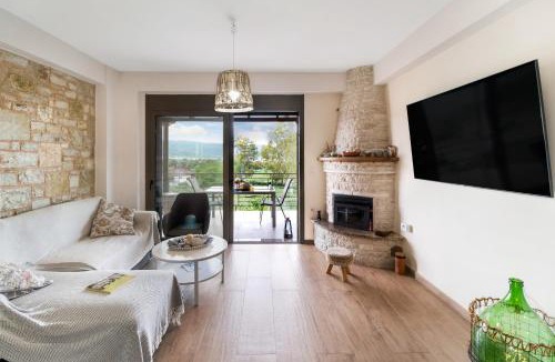 Spanokhorion House | Lefkada view villa Vasiliki 1