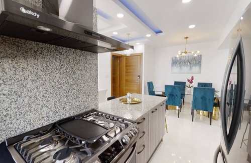Ensanche Quisqueya House | Luxurious 2BR condo with Rooftop, jacuzzi and BBQ