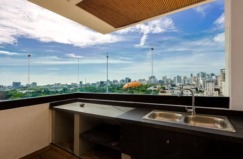 La Arboleda Apartment | Luxury Centric Apt with Pool, Full AC, Fast Wi-Fi, Stunning City Views