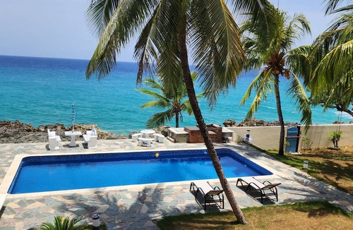 Playa Chiquita Villa | Luxury OCEAN FRONT Entire Floor Villa in Sosua cabarete Best sunset,Korean food