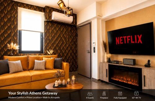 Gazi Apartment | Luxury Penthouse with Acropolis View and Private Apt