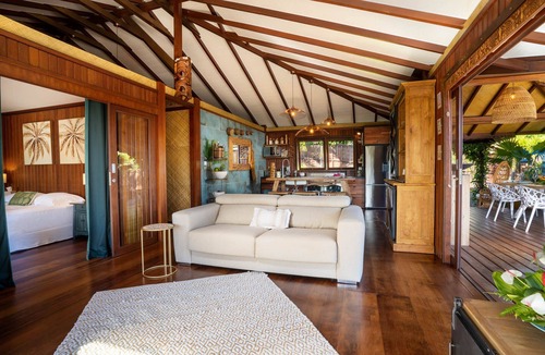 Punaauia Villa | Luxury Villa Manuiti Swim Spa Panoramic Moorea Sunsets OFYR BBQ