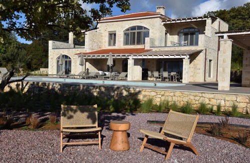 Atsipópoulon Villa | Luxury villa with a fantastic view, the pool can be heated