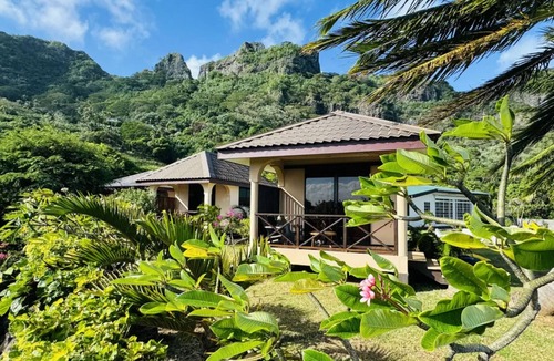 Te-Fare-Arii Apartment | MAUPITI - Sea view family bungalow en 1/2 pension