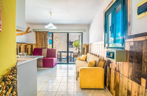 Arillas Apartment | 'Mirage Arillas Studio Type A9' next to Beach with Balcony, Shared Pool & Wi-Fi