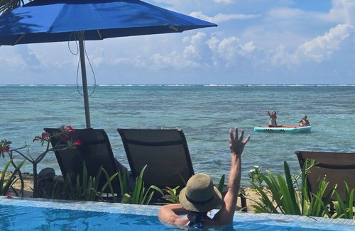 Moorea-Maiao House | Miri by Lagoon Dream Fully equipped charming house with sea front infinity pool