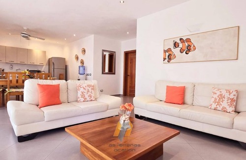 La Iglesia Apartment | Modern apartment with terrace sea view - 2BR AC - 20M Beach - Pools - Wifi