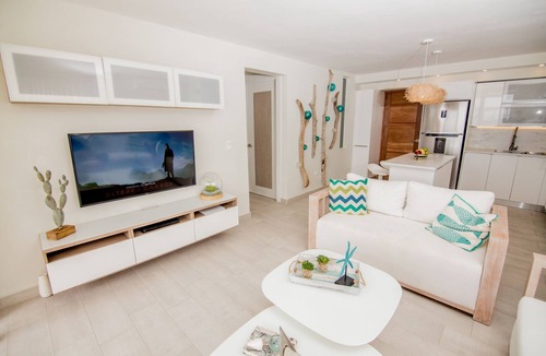 Puerto Plata Condo | Modern Beachfront Condo w/Private Outdoor Pool & Patio @ Emotions Playa Dorada