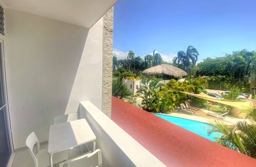 ProCab Condo | Modern Tropical, no 21, Cabarete Studio: Pools & BBQ