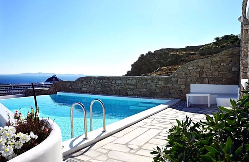 Agios Stefanos Villa | My rental Homes - The Pool Rose Villa with private pool sea view