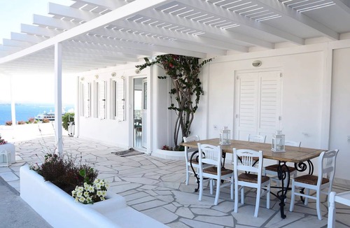 Agios Stefanos Villa | My rental Homes - The Pool Rose Villa with private pool sea view