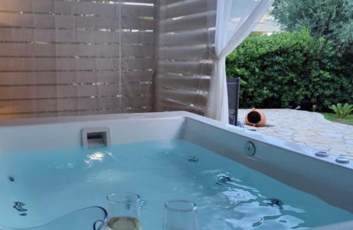 Barbati House | Nefeli Beach Home with Hot Tub - 100m to Beach