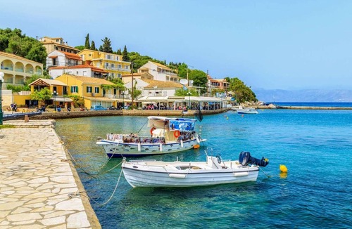 Gimari Villa | Olive grove villa, games room + path to the beach