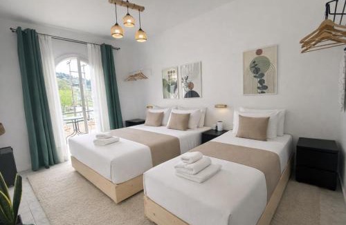 Vatos Apartment | Olive Studio ,Balcony with Mountain View, Kitchenette, 1km to Beach ,by likeyourhome