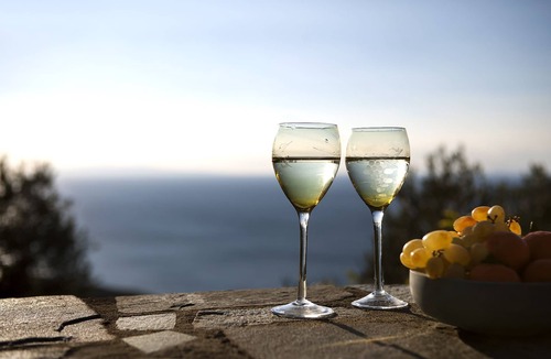 Batsi Villa | Olive Tree House -Comfortable living, breathtaking sea views, bbq and garden