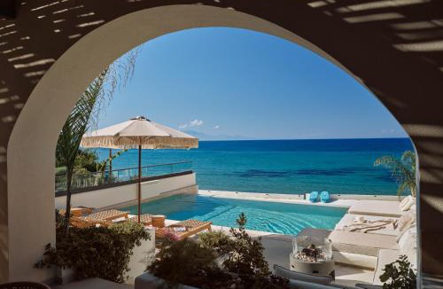 Argassi Villa | Oriana, Beachfront villa, few steps from the Ionian sea