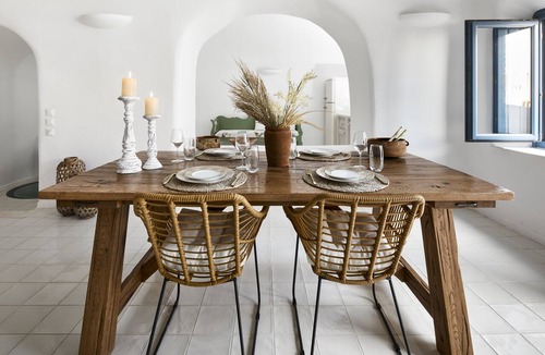 Pyrgos Apartment | Outdoor hot tub, Caldera and sunset views