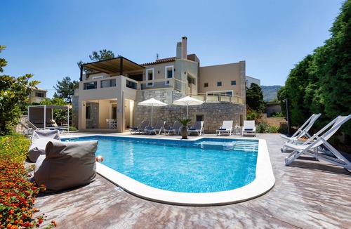 Roussospiti Villa | Palladio Luxury Villa with amazing view