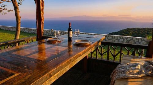 Ratzakli House | Panoramic Sea View Wooden Cottage Ratzakli, Kefalonia