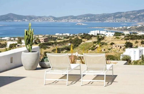 Parikia Villa | Panoramic Vineyard Villa w/Large Private Pool 18m