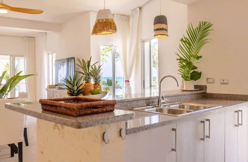 Las Terrenas Apartment | Penthouse in erster Meereslinie: Strand von Coson
