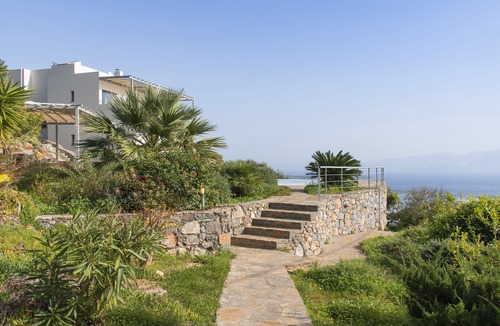 Agios Nikolaos Villa | Pool, sea view, WLAN, well-kept garden