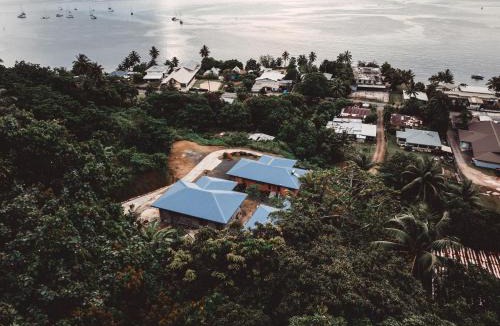 Fare Villa | Potter House VILLA PITA vue sur lagon et village de Fare
