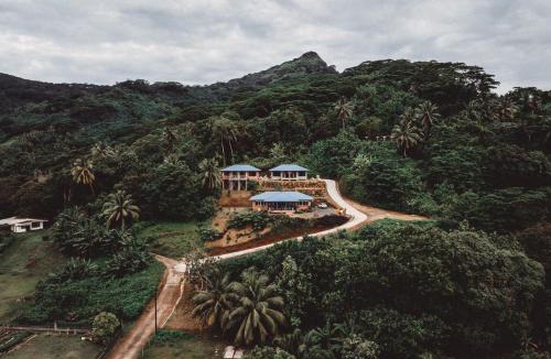 Fare Villa | Potter House VILLA PITA vue sur lagon et village de Fare
