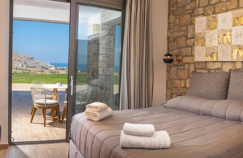 Pefkos Villa | Private Deluxe 3 bedroom villa in Lindos , villa Alkyoni