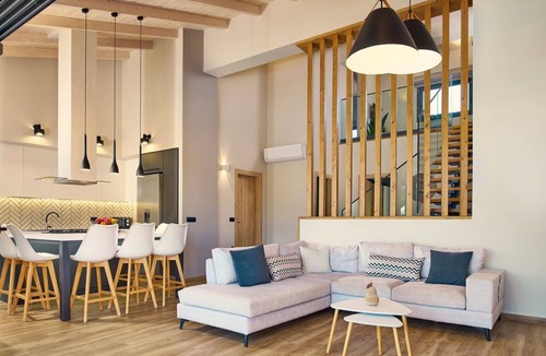 Drosia Villa | Private pool Villa with sea view at 250 m from the sea/beach