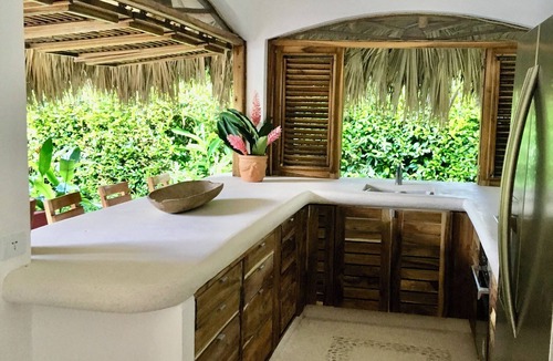 Las Terrenas Villa | Romantic caribbean villa with pool, tropical garden, 65m from the beach