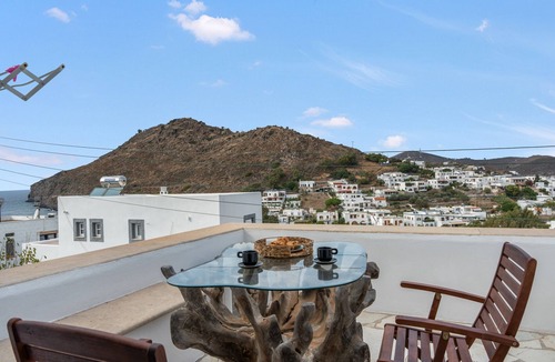 Skala Apartment | Room 'Double Sea View No 3' with Sea View, Wi-Fi and Air Conditioning