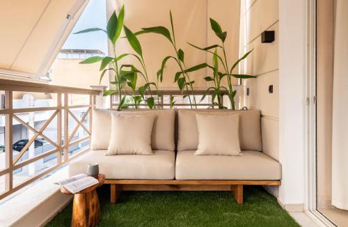 Peristeri Apartment | Rustic Boutique Apartment with Live Olive Tree, Private Parking & 1 Gbps Fiber Internet