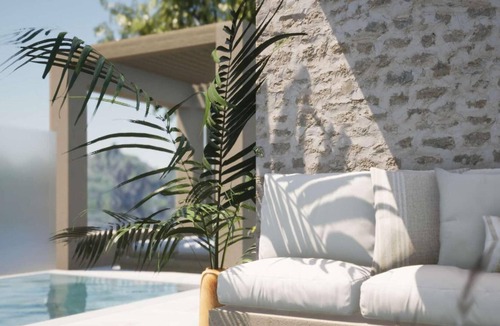 Lardos Villa | Sea views and a beach nearby.
