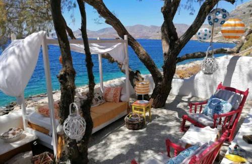 Massouri Villa | Seafront Casa Azul Villa - Getaway in Kalymnos
