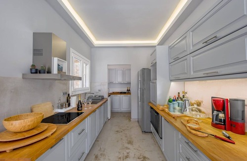 Posidonia Villa | Seafront Villa Elvion, Divine Sea Views, Private Pool, Furnished Terrace,.
