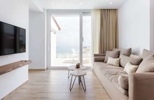 Kokkini Chani Villa | Seashell, an Elegant Seafront Villa by Nirousuites