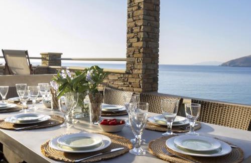 Steniai Villa | Seaview Beach House by Andros Villas Collection