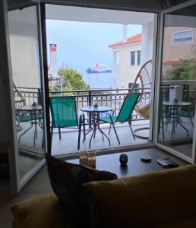 Mytilene Apartment | Seaview Luxury Apartment with private parking