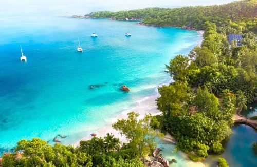 Praslin Island Boat Rental | Seychelles Sun-Soaked Sailing: A Pristine Beach Experience from Praslin