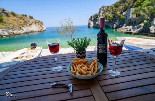 East Mani House | Sikies - Unique Beachfront Stone House in Alipa-Mani