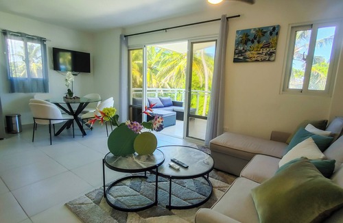 Cabarete Condo | Spacious 1-bedroom condo with AC on quiet beach in Cabarete